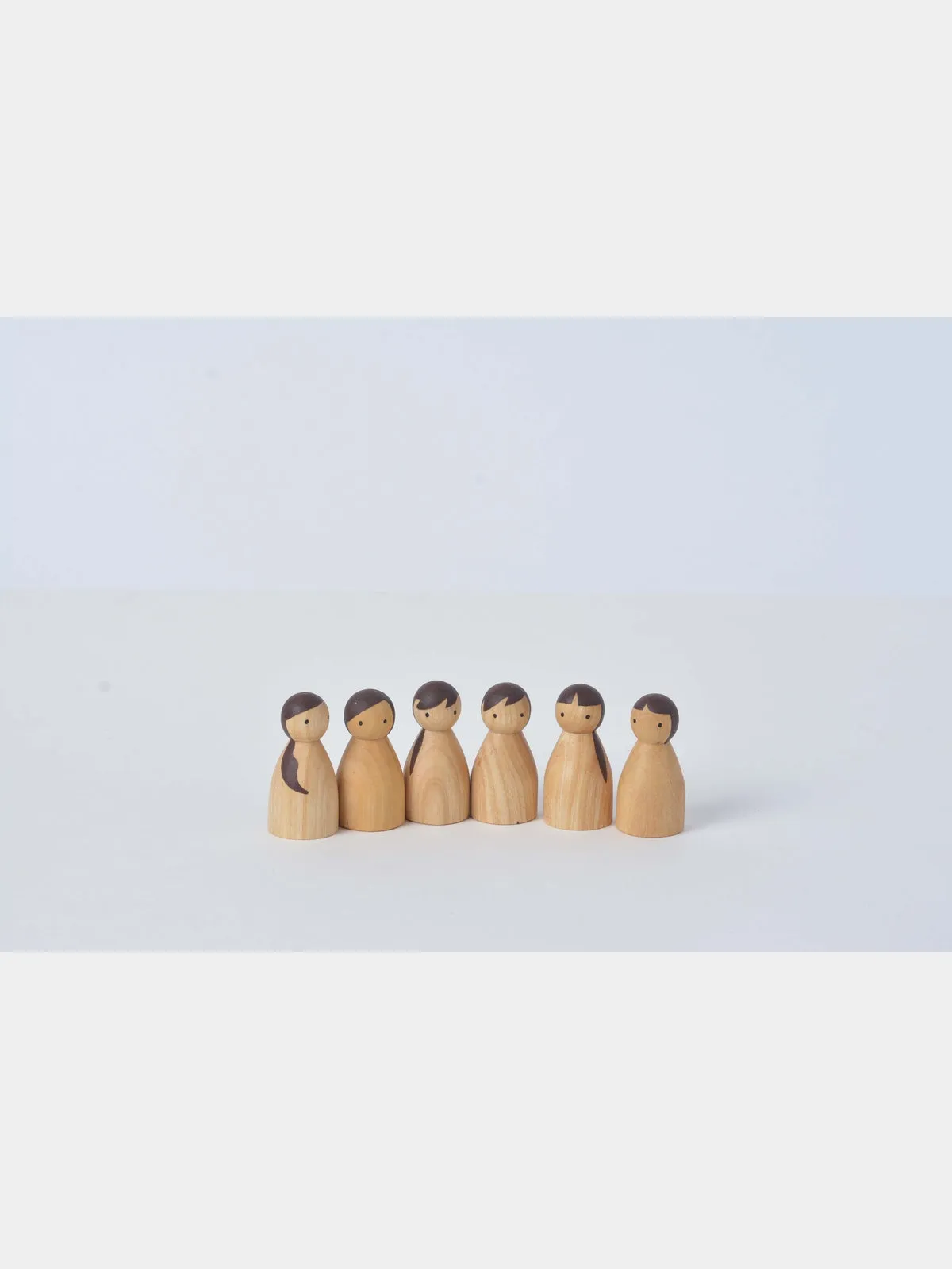 Natural Birch Folk in Evergreen Forest