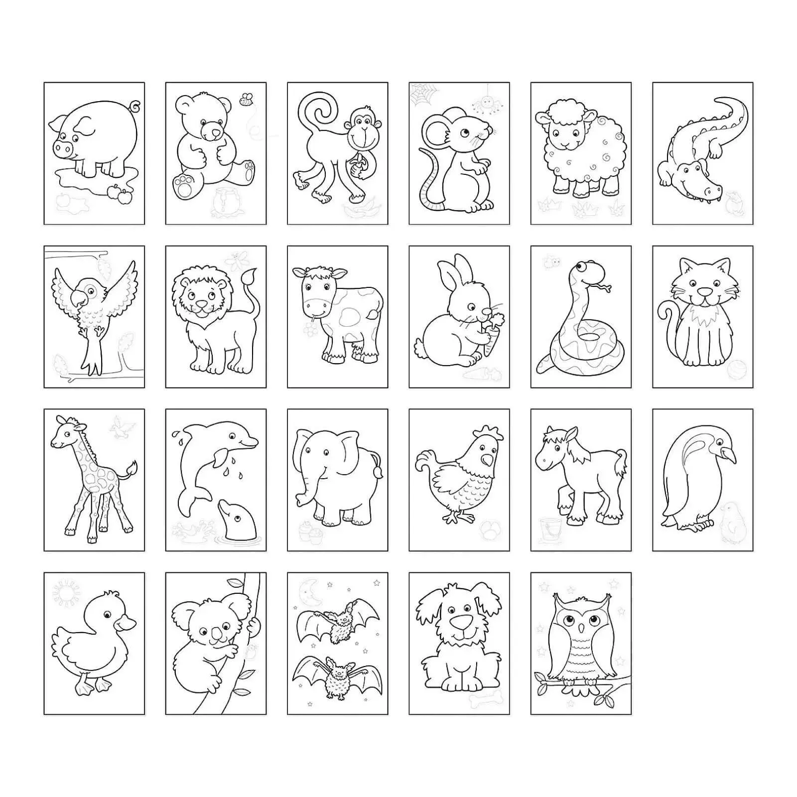 Orchard Toys Animals Colouring Book