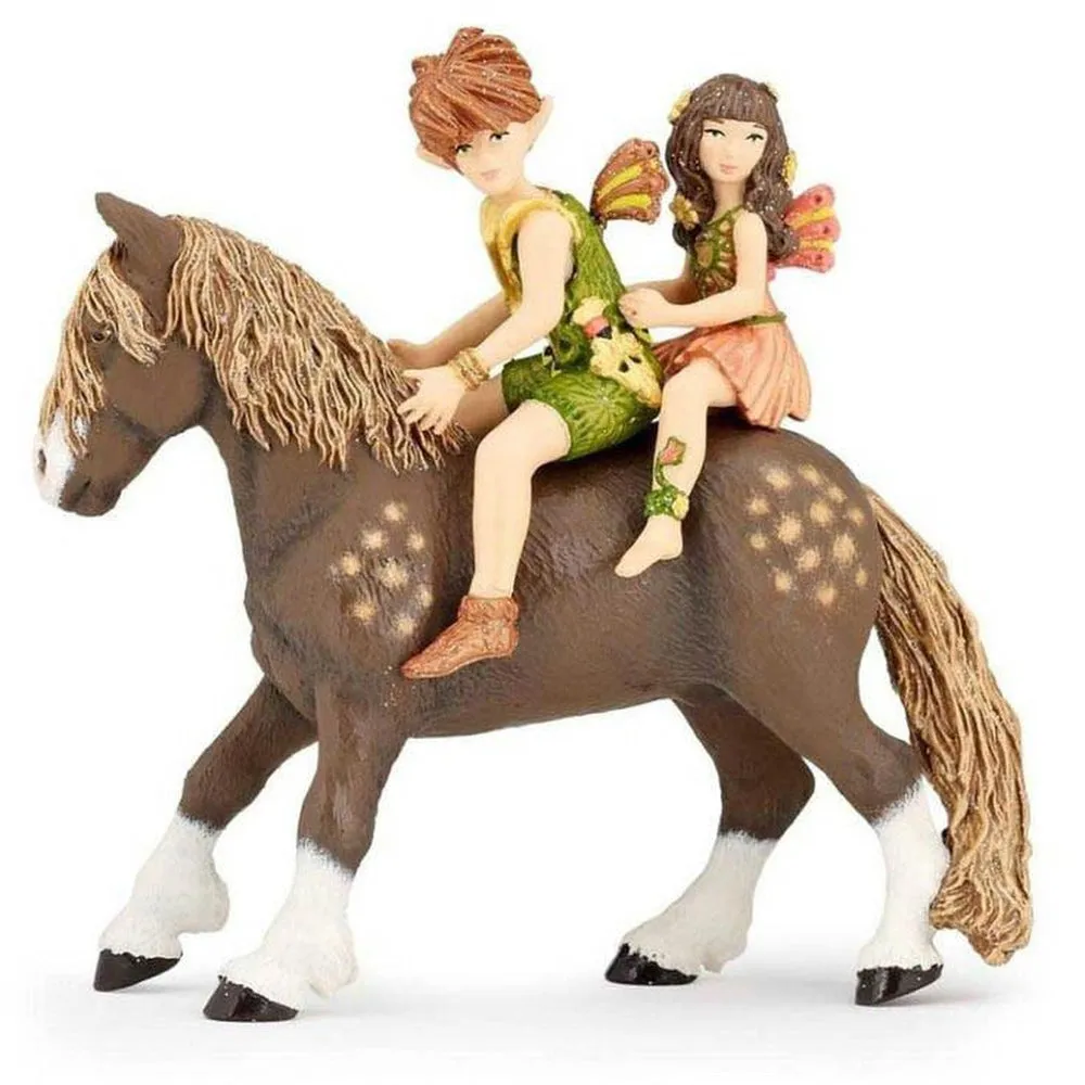 papo elf children and pony