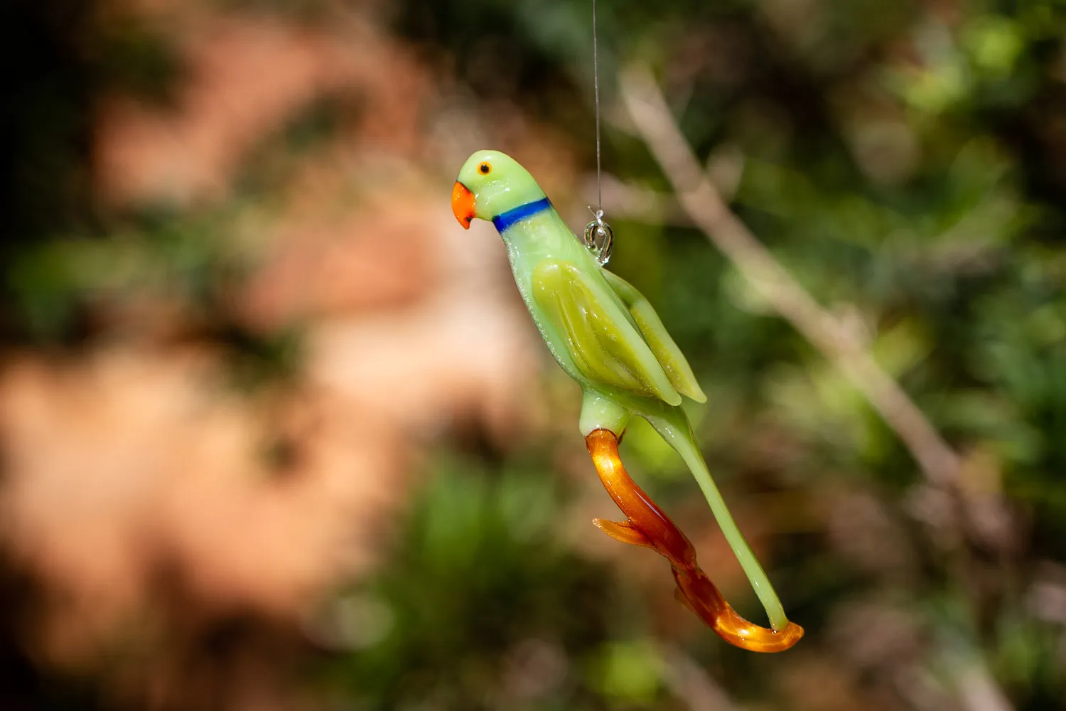 Pettie the Parrot Figurine with Cremation Ash