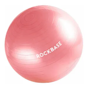 PINK 65CM ANTI BURST YOGA SWISS BALL WITH PUMP