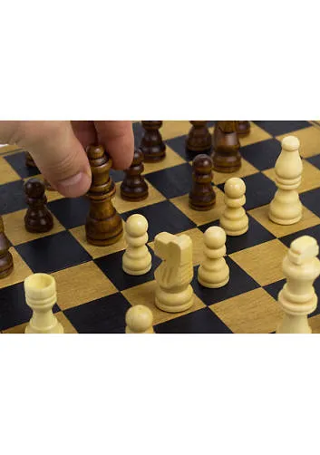 Professor Puzzle – Chess   Checkers   Backgammon Classic Wooden Family Board Games