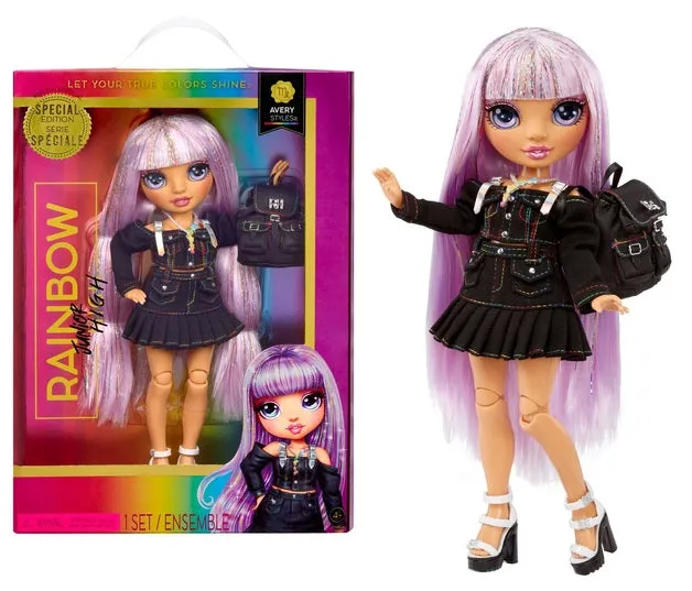 Rainbow High Junior High Special Edition Doll Avery Styles