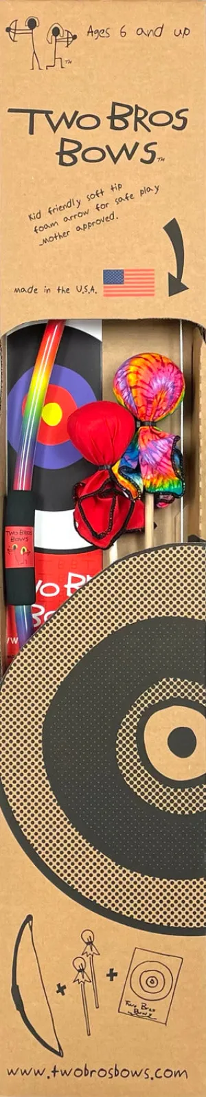 Rainbow Tie Dye Bow Set