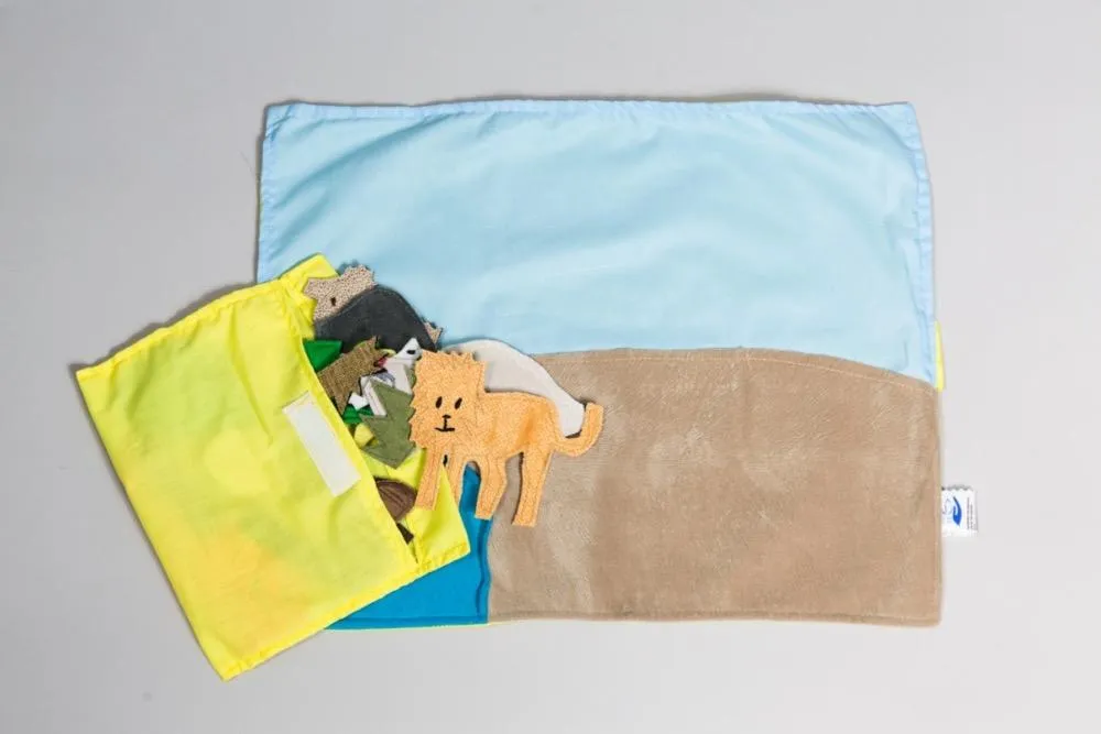Safari Habitat Storyboard - Montessori-Inspired Toy for Creative Play and Learning