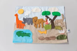 Safari Habitat Storyboard - Montessori-Inspired Toy for Creative Play and Learning