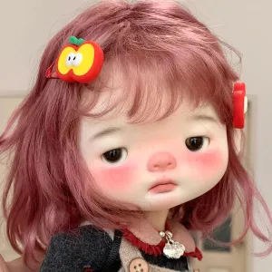 SangN 1/6 BJD Doll - GLXiaoLiu Big Head Big Eyes Doll with Heart Eye Holder - Perfect for Collectors