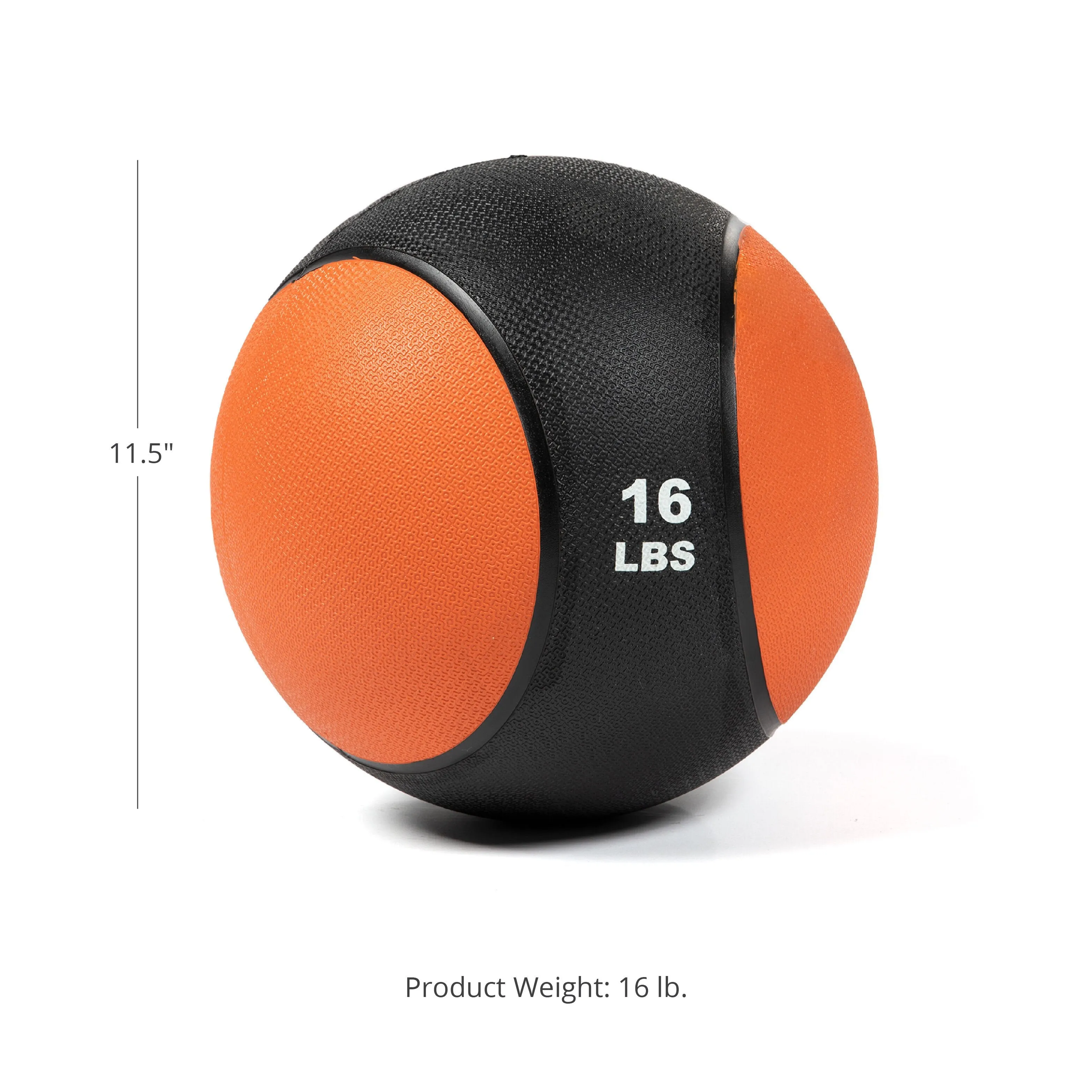 Scratch and Dent - 16lb Rubber Medicine Ball - FINAL SALE