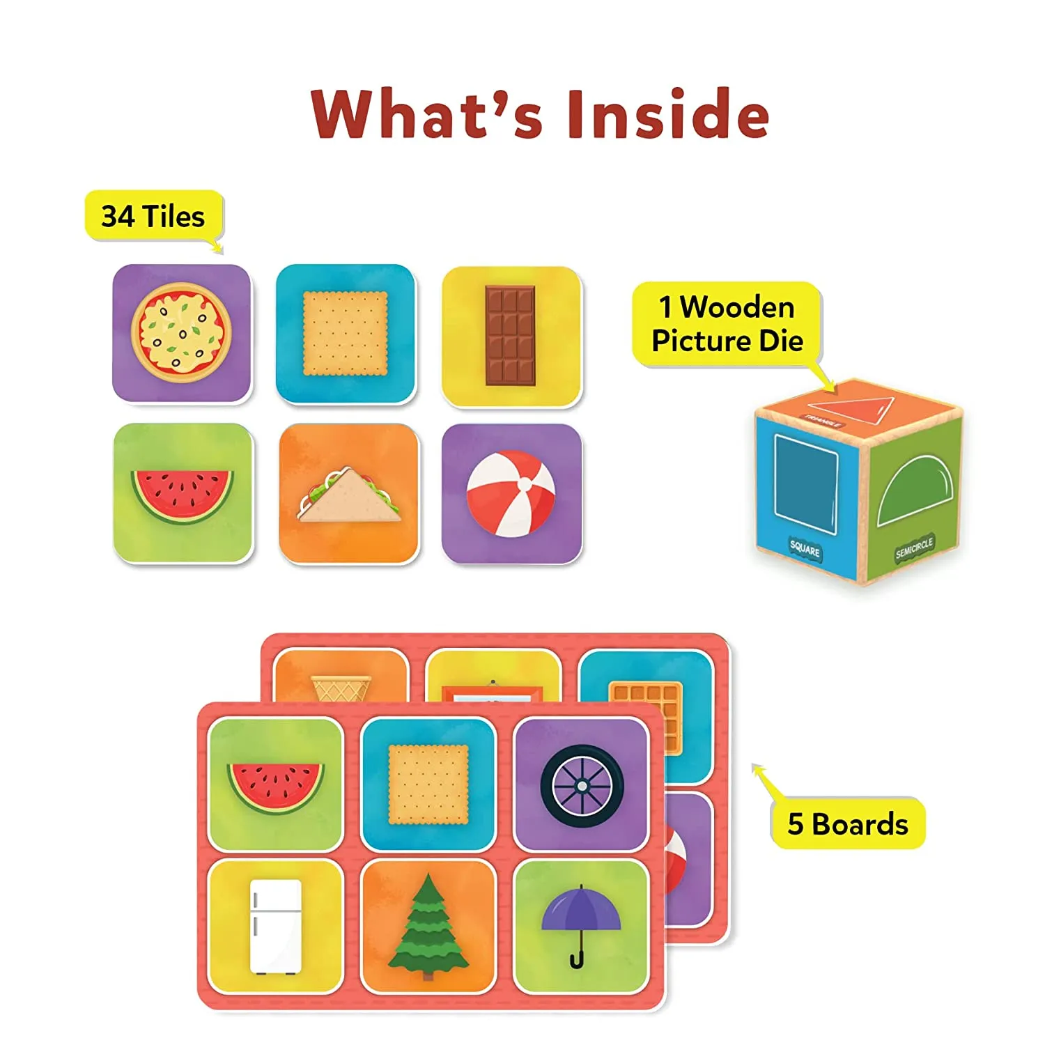 Skillmatics Memory Match Board Game : Shapes Around Us - Memory Game For Kids Ages 3 To 7