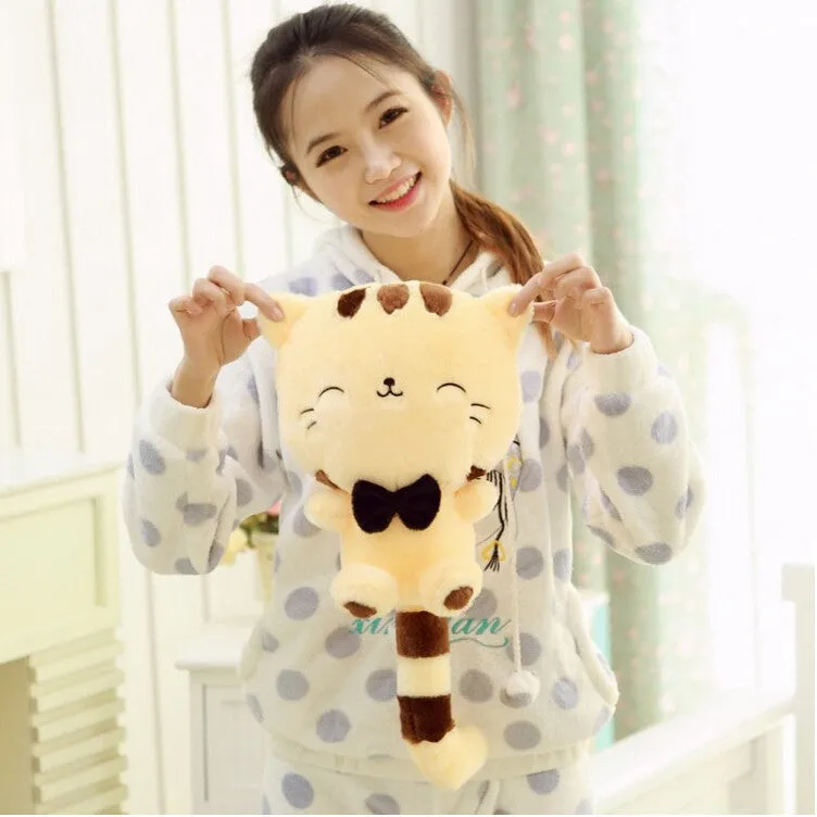 Smiling Cat Stuffed Plush