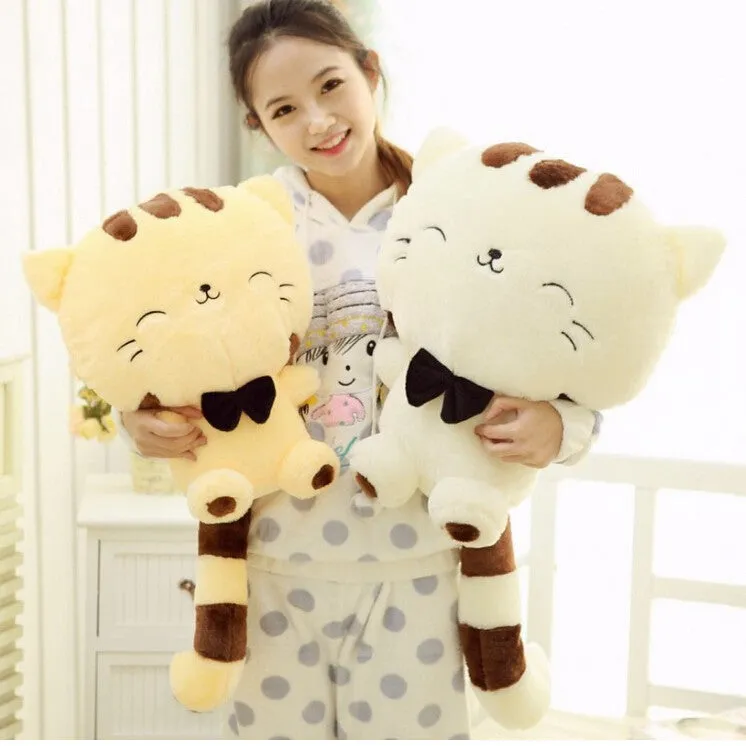 Smiling Cat Stuffed Plush