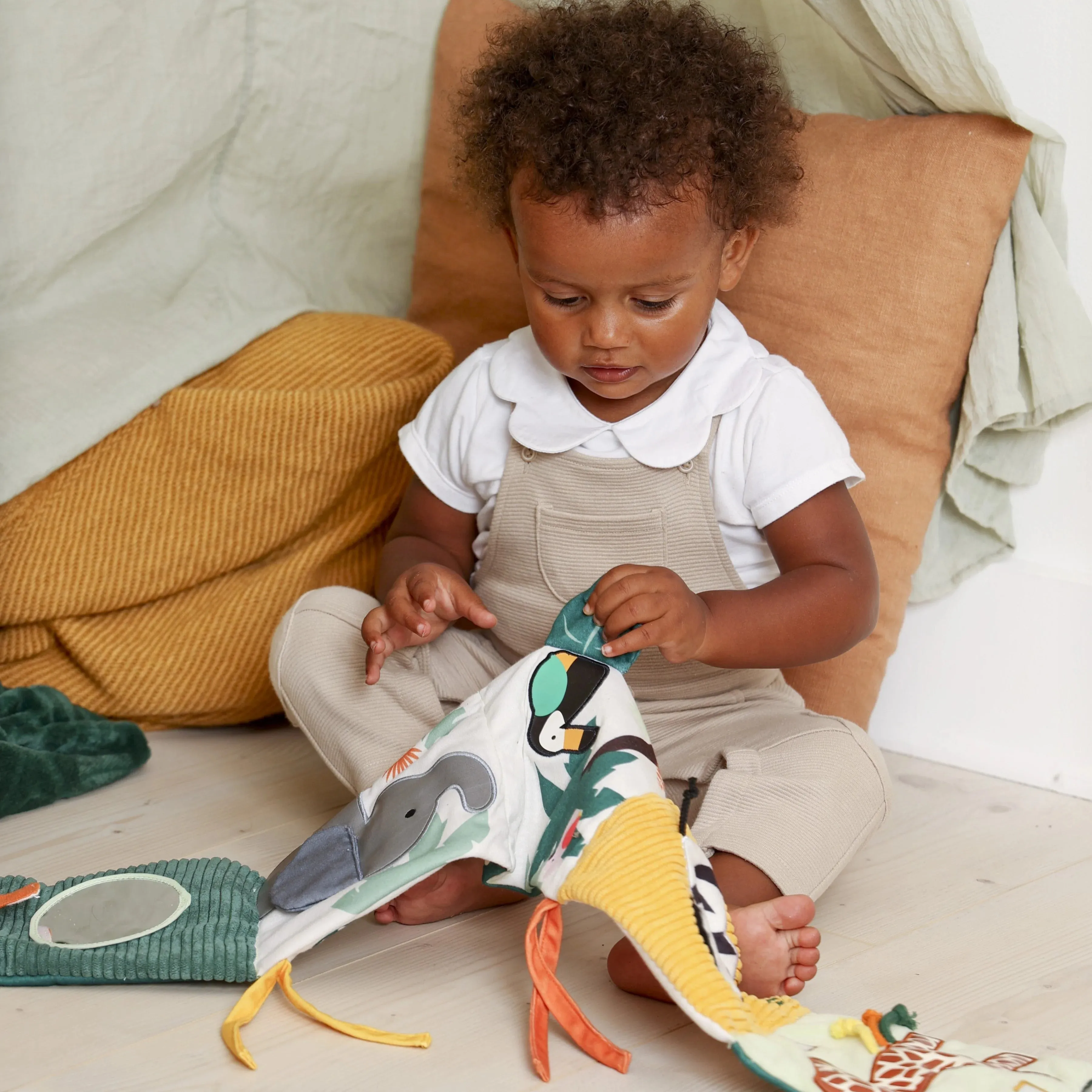 Soft 2 in 1 Sensory Unfoldable Activity Book  - Jungle