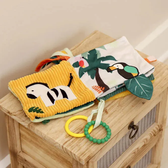 Soft 2 in 1 Sensory Unfoldable Activity Book  - Jungle