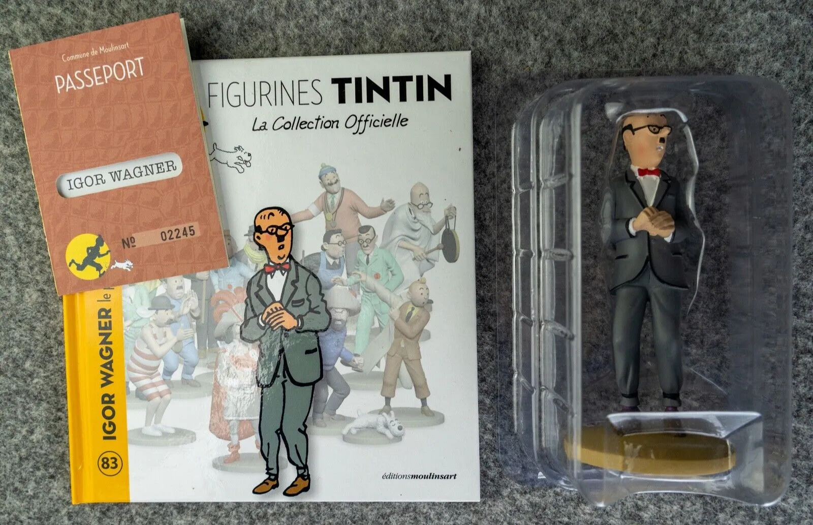Tintin Figurine Officielle # 83 Igor Wagner: Castafiore Emerald Herge model Moulinsart Figure