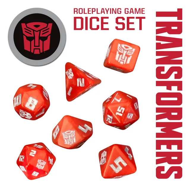 Transformers Roleplaying Game Dice Set