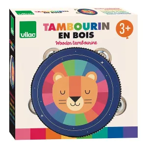 Vilac Rainbow Tambourine - Andy Westface