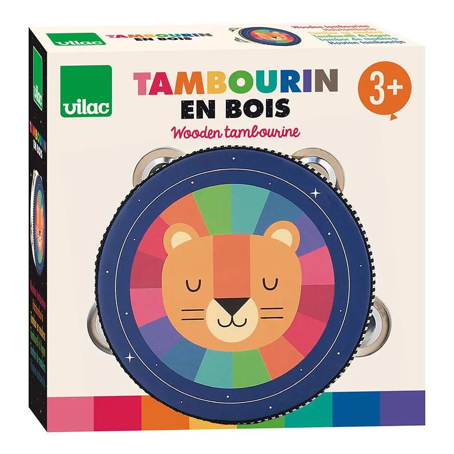 Vilac Rainbow Tambourine - Andy Westface