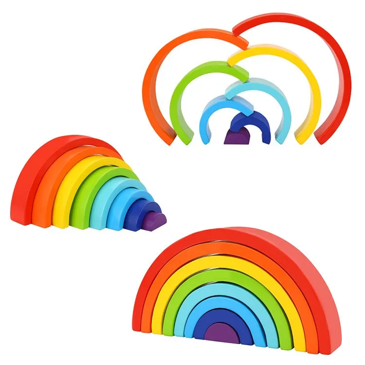 Wooden Rainbow Stacker