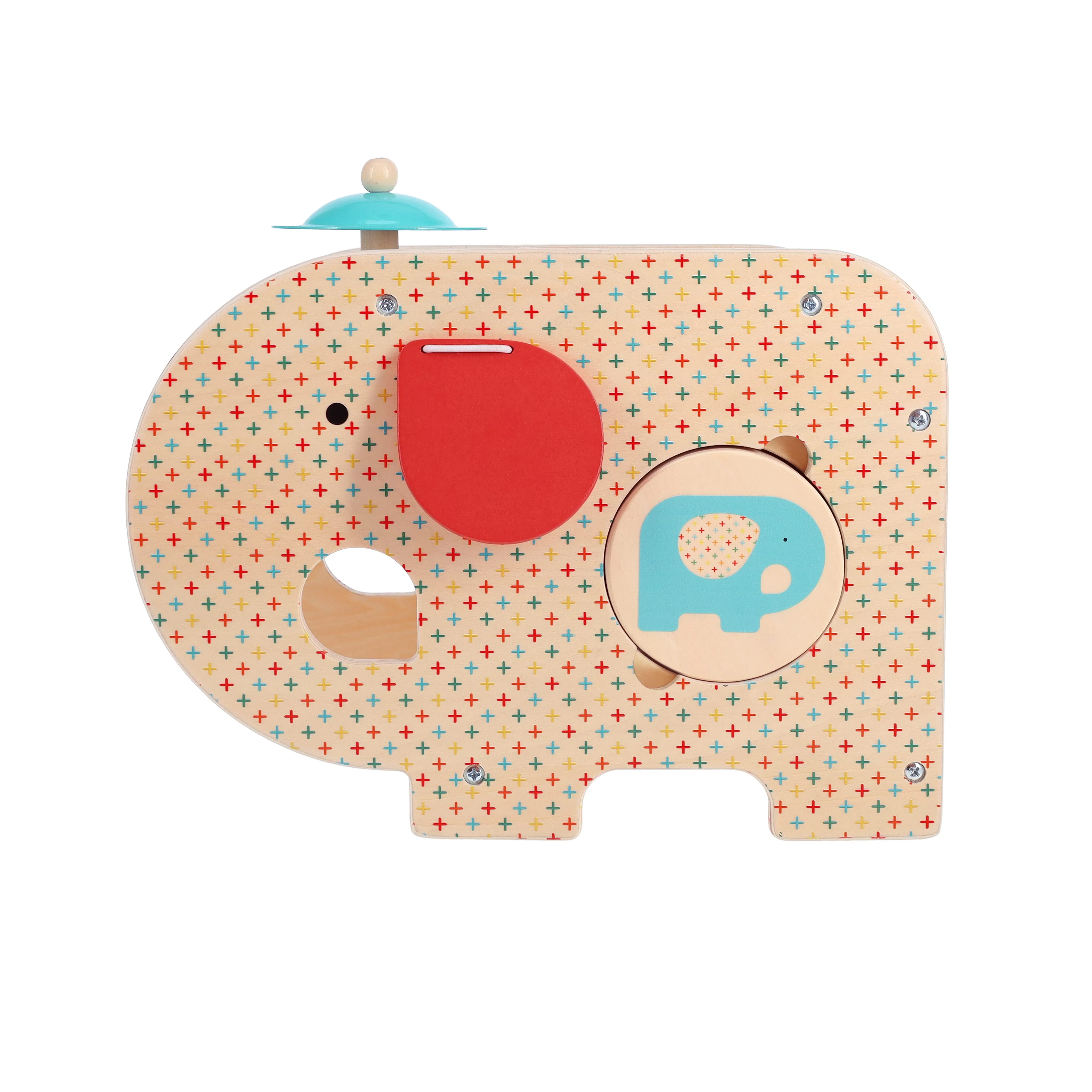Wooden Toy - 5-in-1 Elephant Music